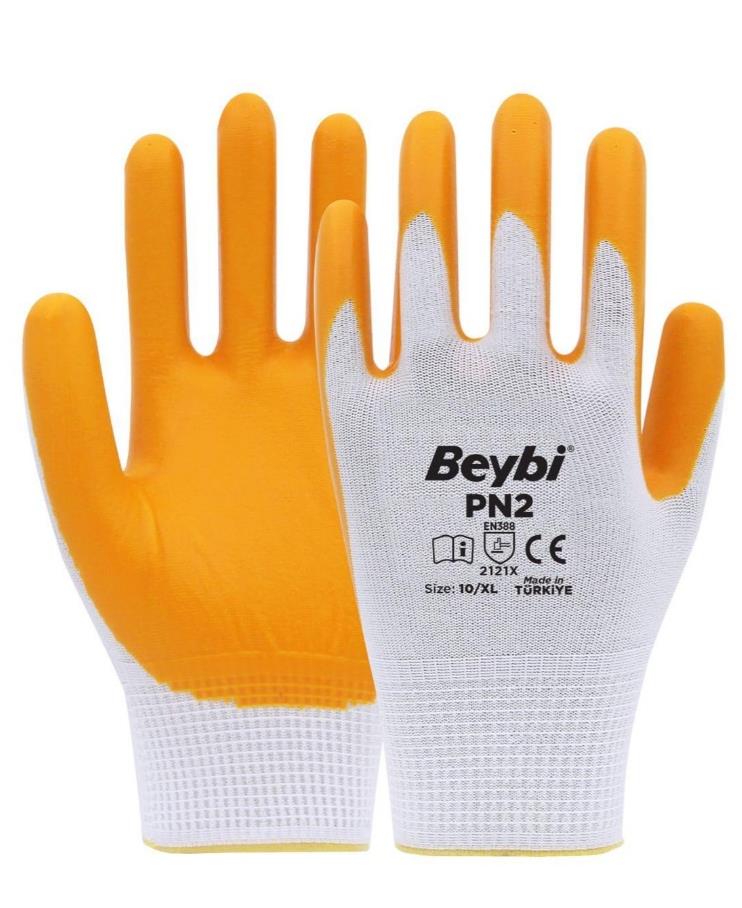 BEYBİ PN2 POLYESTER ÖRME NITRIL ELDIVEN